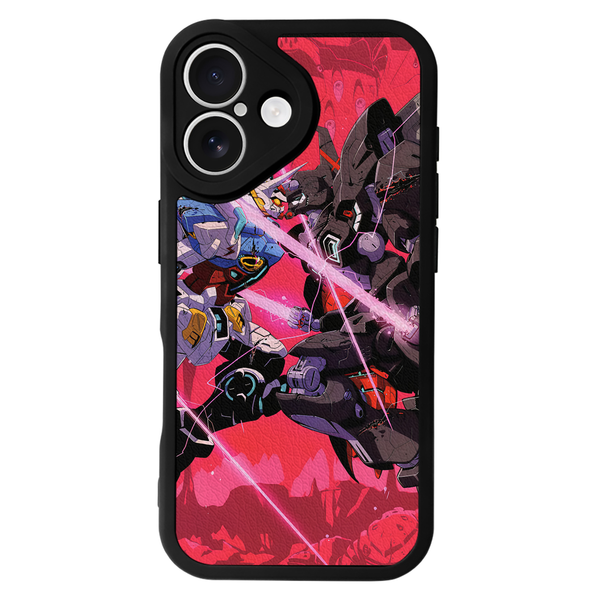 （画像用） 機動戦士ガンダム Mobile Suit Gundam 【iPhone 16シリーズ対応】シリコンスマホケース（レザー調） 材質：シリコン
